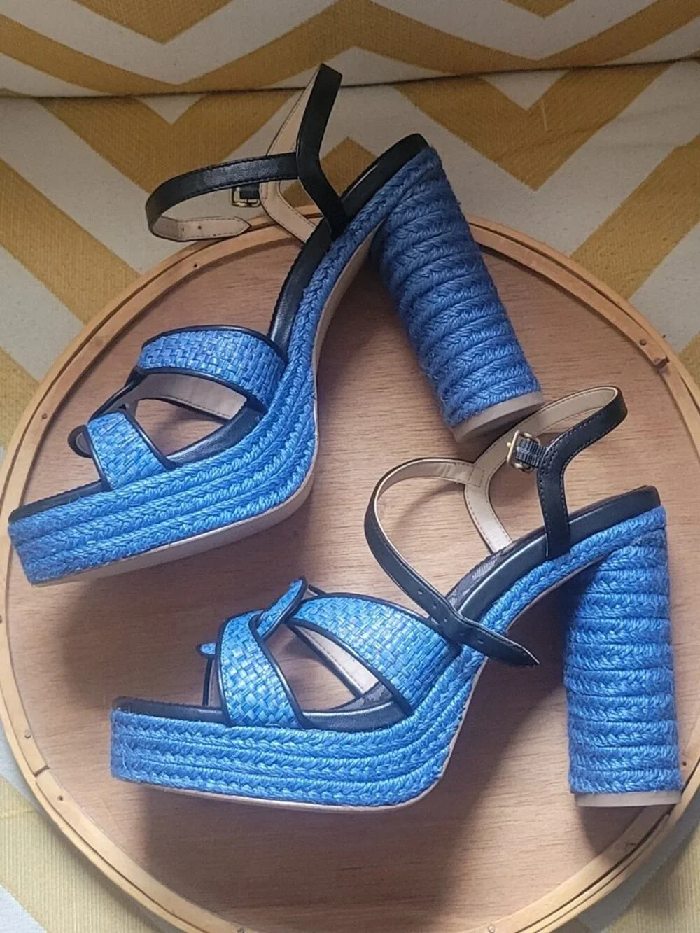 Coach Talina Sandal - Washed Chambray/Black